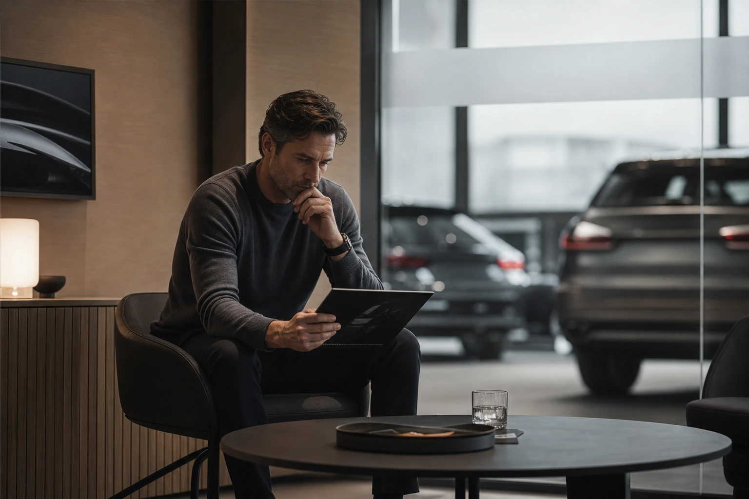 Customer considering a vehicle